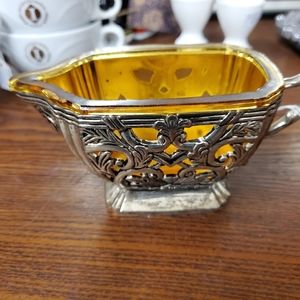 Vintage Neiman Marcus Godinger Silver Plt Creamer